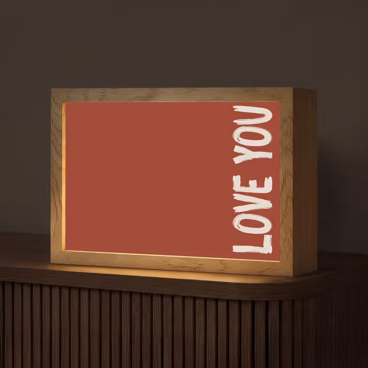 Schuin - Loveyou - Rood Light Box met kabel (Tafellamp) klein -z3d_website