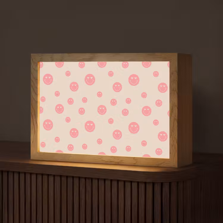 Smiley - Hart - Ogen - Patroon Light Box met kabel (Tafellamp) klein 924 -z3d_website