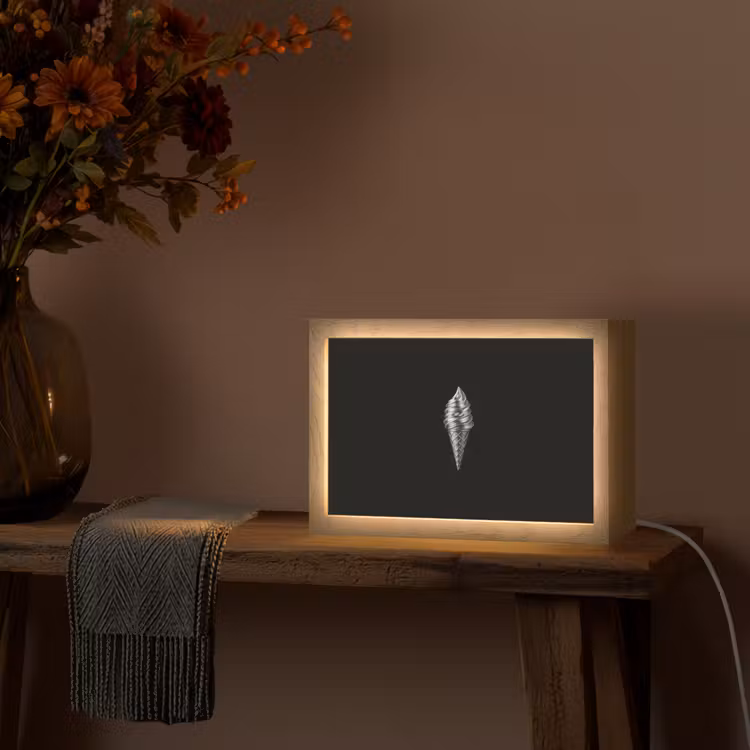 Softijs - Realistisch - Futuristisch Light Box met kabel (Tafellamp) klein -sfeer4