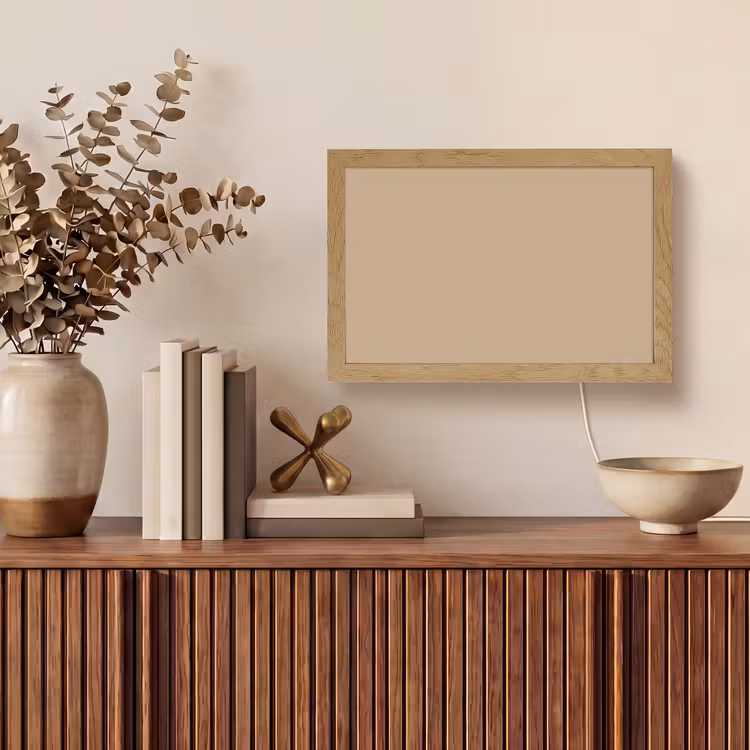 Soft - Taupe - Bruin Light Box met kabel (Tafellamp) klein 924 -sfeer2