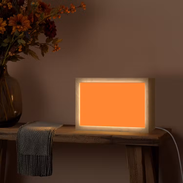 Spiced - Pumpkin - Oranje Light Box met kabel (Tafellamp) klein 924 -sfeer4