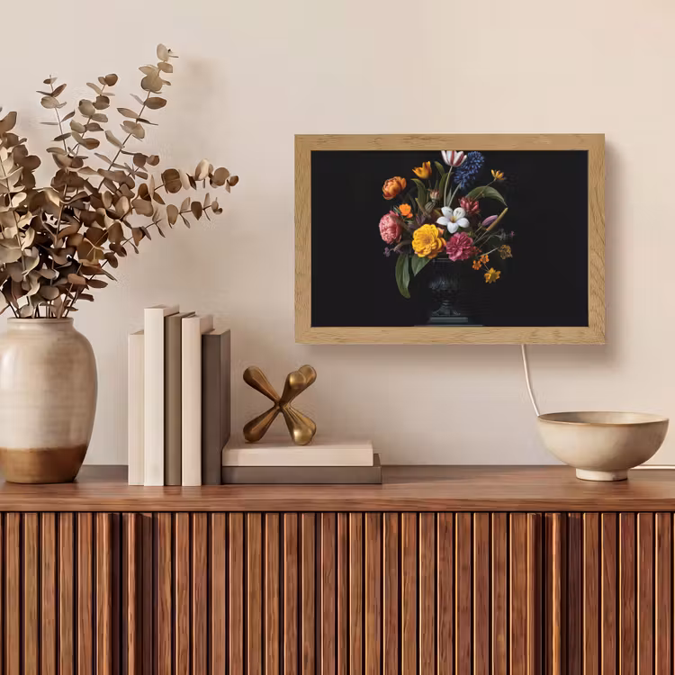 Lente - Bloemen - Klassiek - Vaas Light Box met kabel (Tafellamp) klein -sfeer2