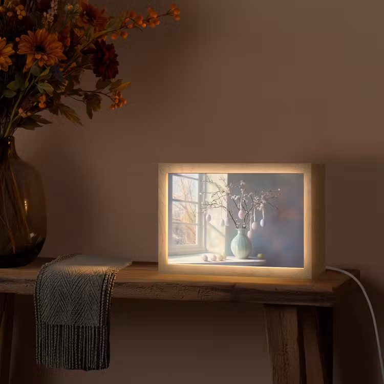 Stilleven - Vaas - Paastak Light Box met kabel (Tafellamp) klein -sfeer4