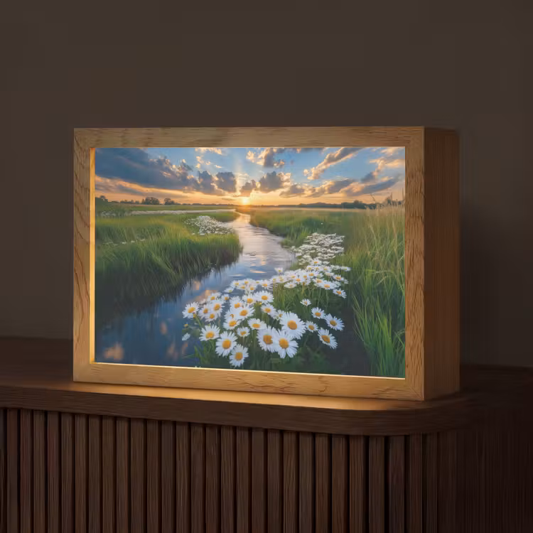 Beekje - Landschap - Margriet Light Box met kabel (Tafellamp) klein -z3d_website