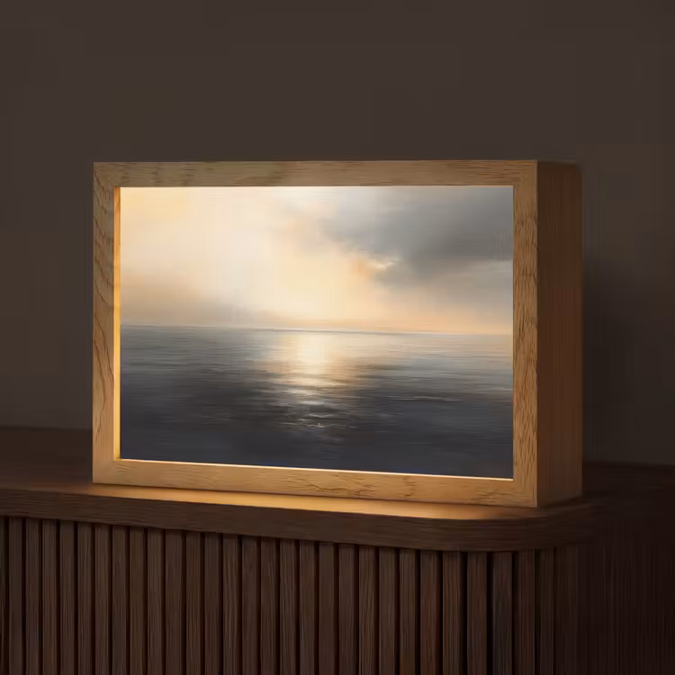 Zon - Horizon - Zee Light Box met kabel (Tafellamp) klein -z3d_website