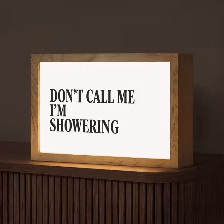 Tekst - Modern - Zwart - Wit Light Box met kabel (Tafellamp) klein -z3d_website