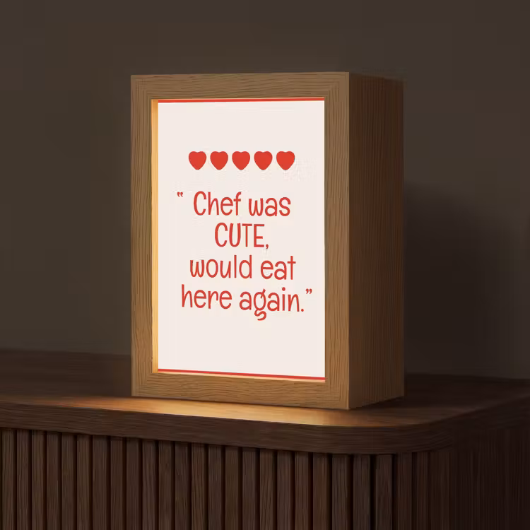 Tekst - Rood - Hartjes Light Box met kabel (Tafellamp) klein -z3d_website