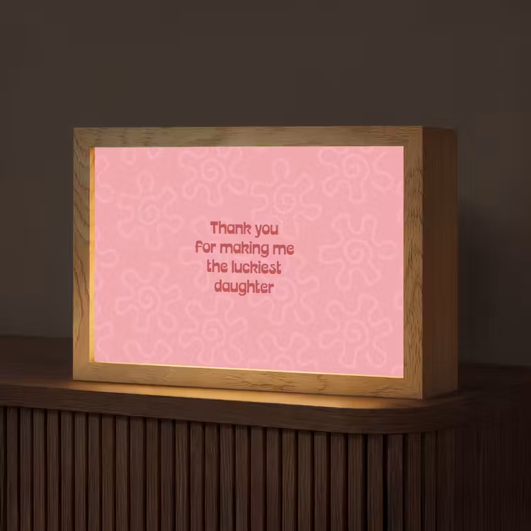 Tekst - Rood - Moederdag Light Box met kabel (Tafellamp) klein -z3d_website