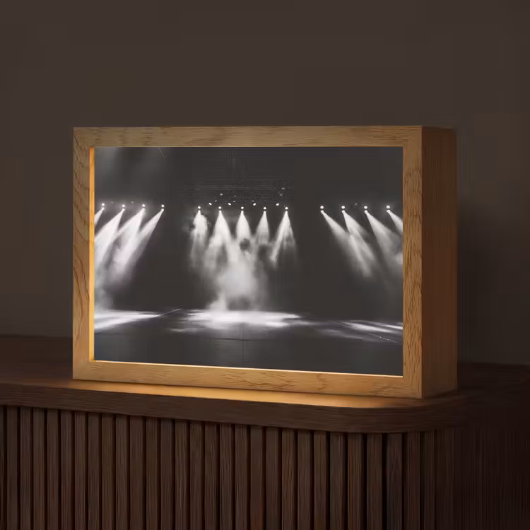 Theaterzaal - Mist - Spotlights - Zwart Light Box met kabel (Tafellamp) klein -z3d_website