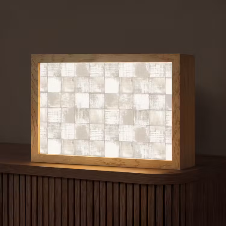 Tegel - Patroon - Verweerd Light Box met kabel (Tafellamp) klein 924 -z3d_website