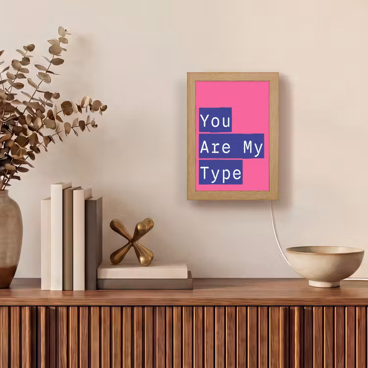 Valentijn - Tekst - Love Light Box met kabel (Tafellamp) klein -sfeer2