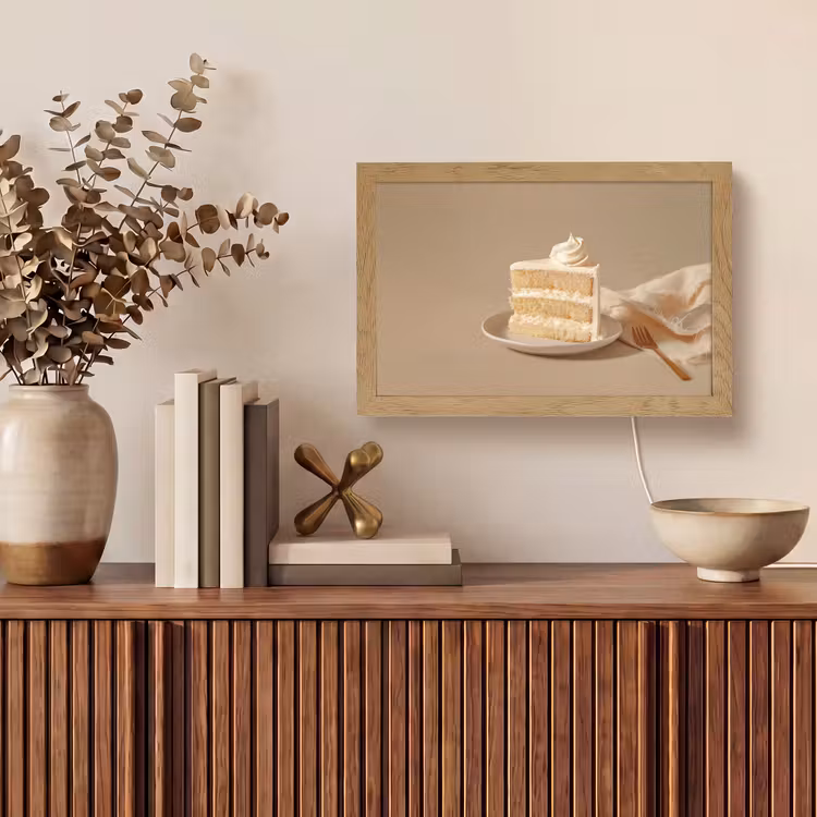 Vanilletaart - Cake - Romig Light Box met kabel (Tafellamp) klein -sfeer2