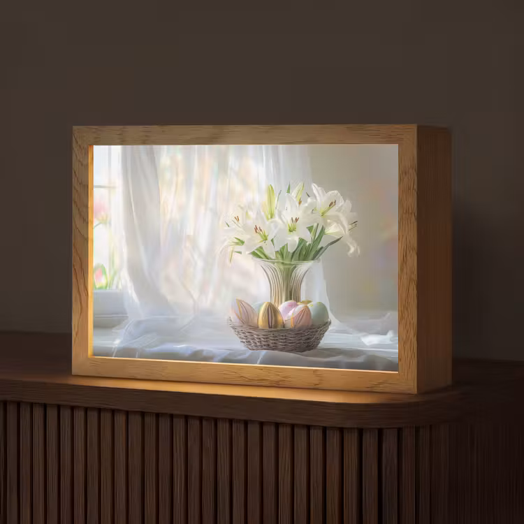 Vaas - Eieren - Bloemen Light Box met kabel (Tafellamp) klein -z3d_website