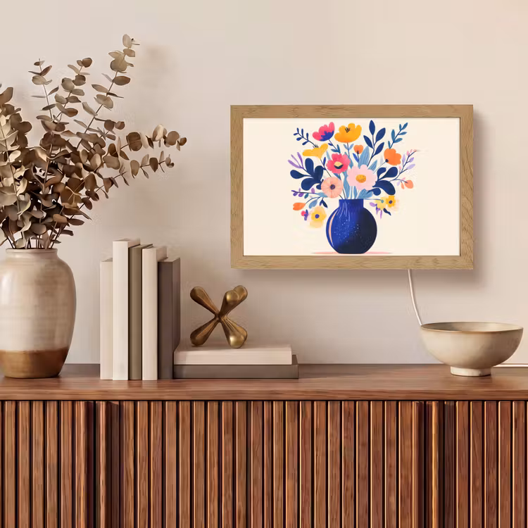 Vaas - Bloemen - Boeket Light Box met kabel (Tafellamp) klein -sfeer2