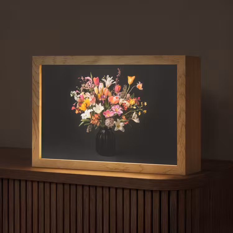 Vaas - Bloemen - Tulpen Light Box met kabel (Tafellamp) klein -z3d_website