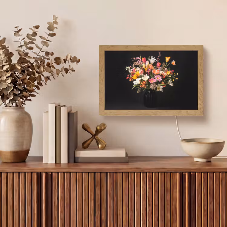 Vaas - Bloemen - Tulpen Light Box met kabel (Tafellamp) klein -sfeer2