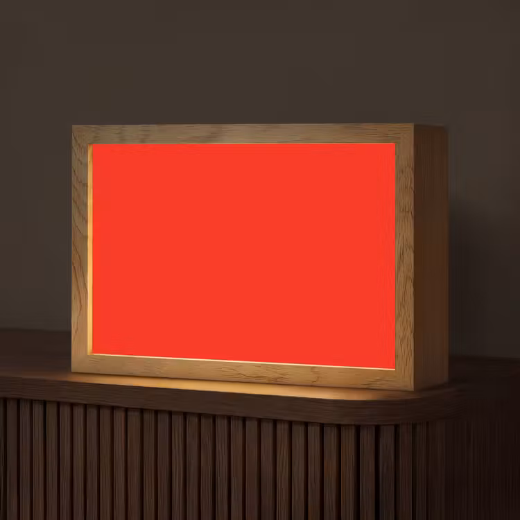 Vibrant - Vermilion - Rood Light Box met kabel (Tafellamp) klein 924 -z3d_website