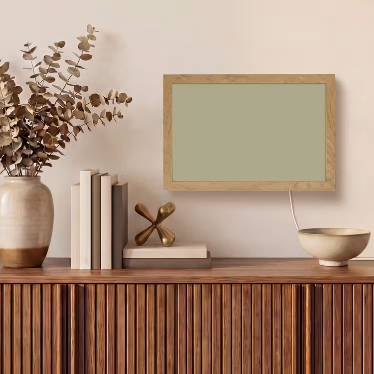 Vintage - Sage - Groen Light Box met kabel (Tafellamp) klein 924 -sfeer2