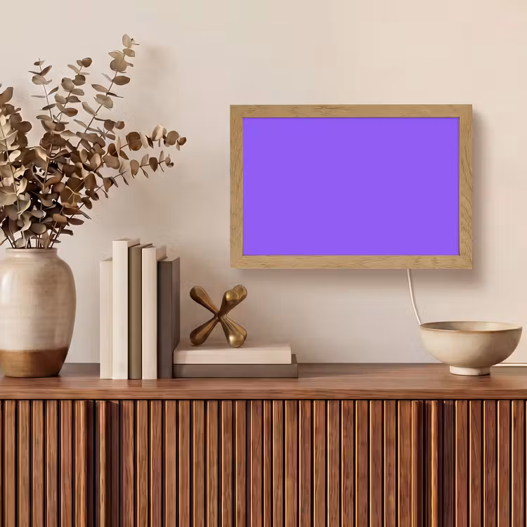 Vivid - Violet - Paars Light Box met kabel (Tafellamp) klein 924 -sfeer2