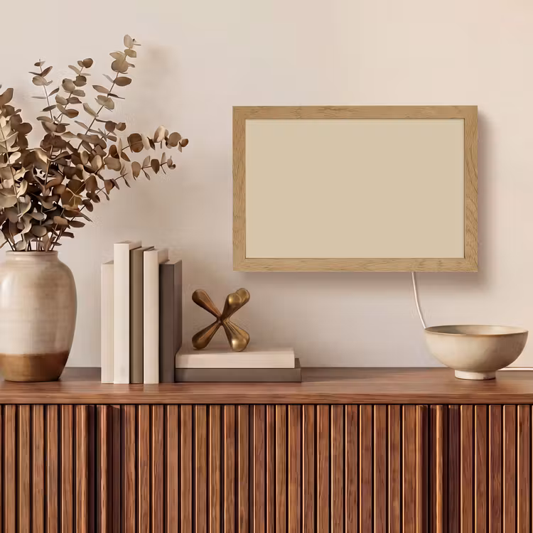 Warm - Sand - Nude Light Box met kabel (Tafellamp) klein 924 -sfeer2