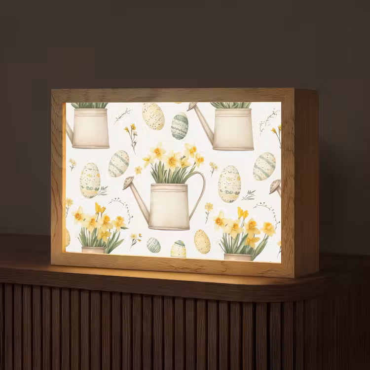Gieter - Bloemen - Eieren Light Box met kabel (Tafellamp) klein -z3d_website