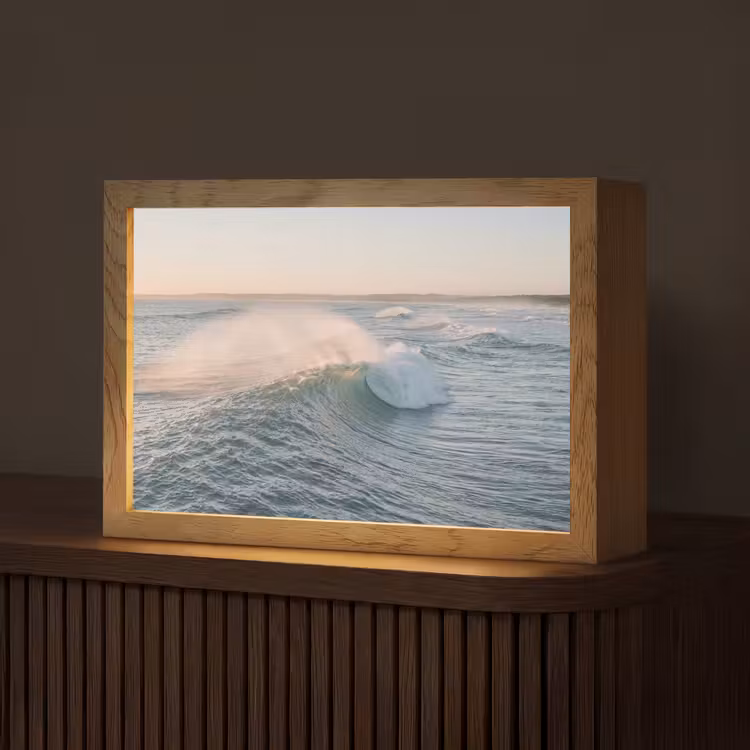 Golf - Zee - Water Light Box met kabel (Tafellamp) klein -z3d_website