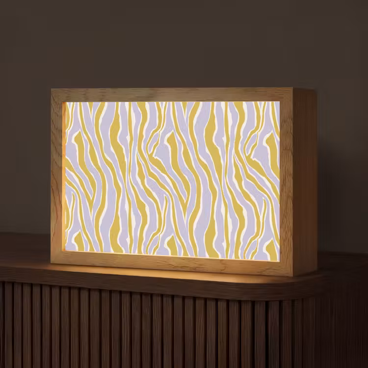 Zebra - Modern - Meerkleurig Light Box met kabel (Tafellamp) klein 924 -z3d_website