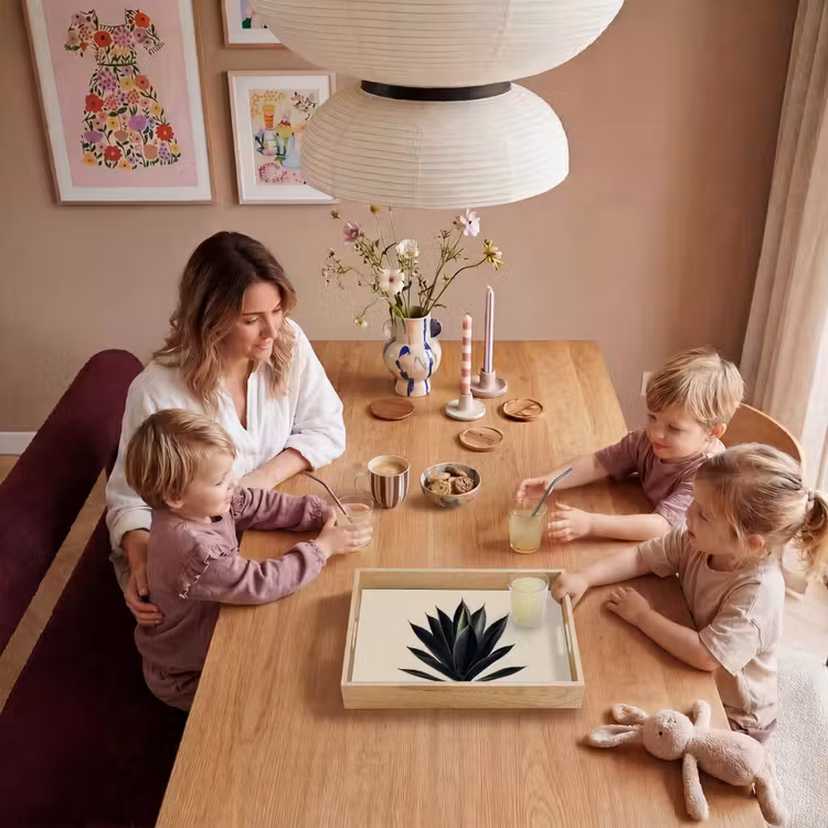 Agaveplant - Symmetrisch - Groen Dienblad Rechthoek middel -sfeer4