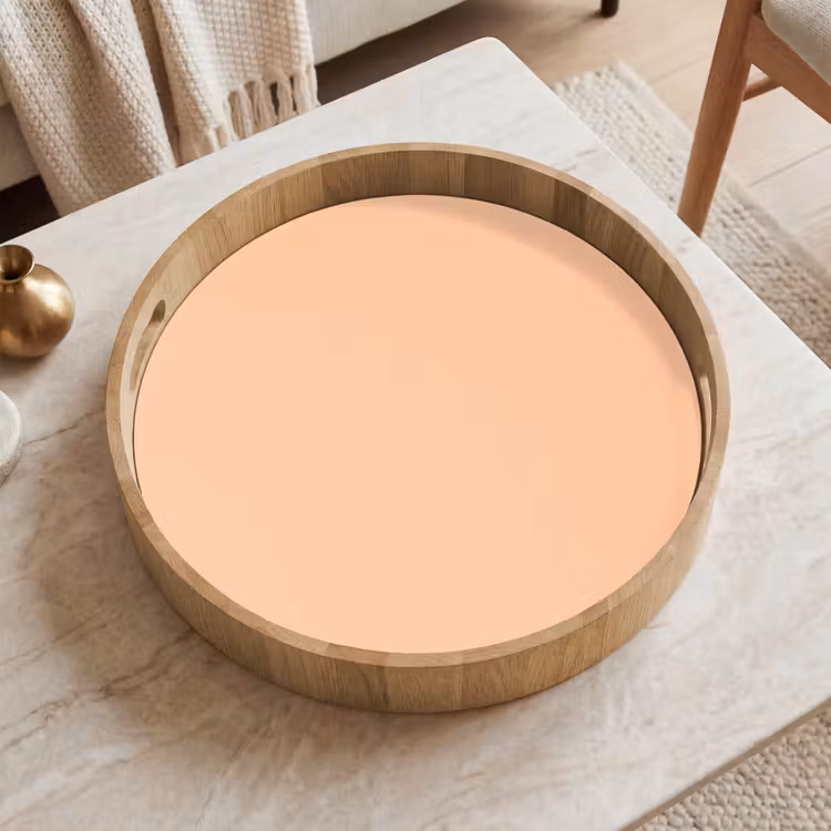 Apricot - Blush - Nude Dienblad Rond middel 914 -sfeer1