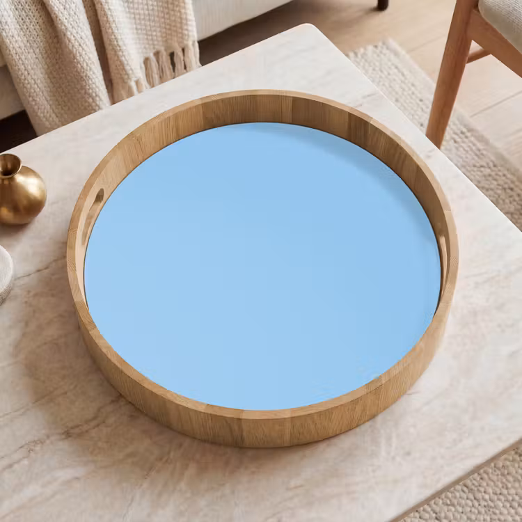 Baby - Blue - Blauw Dienblad Rond middel 914 -sfeer1
