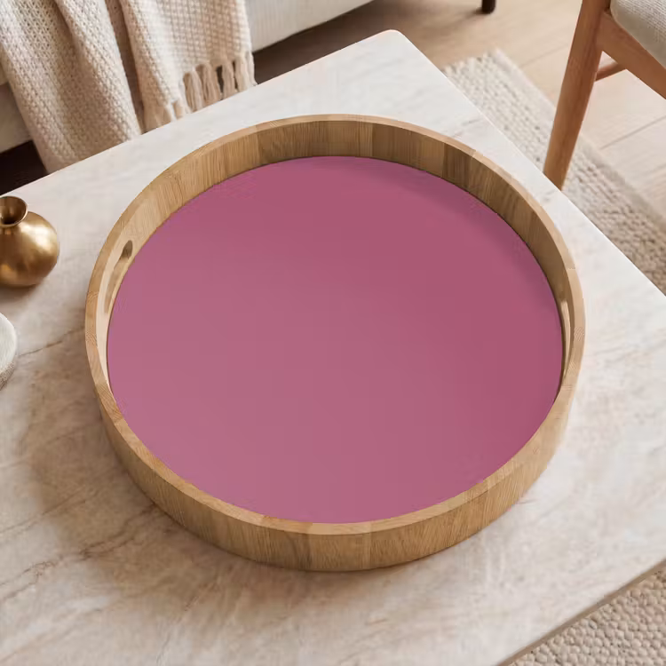 Berry - Roze -Pink Dienblad Rond middel 914 -sfeer1