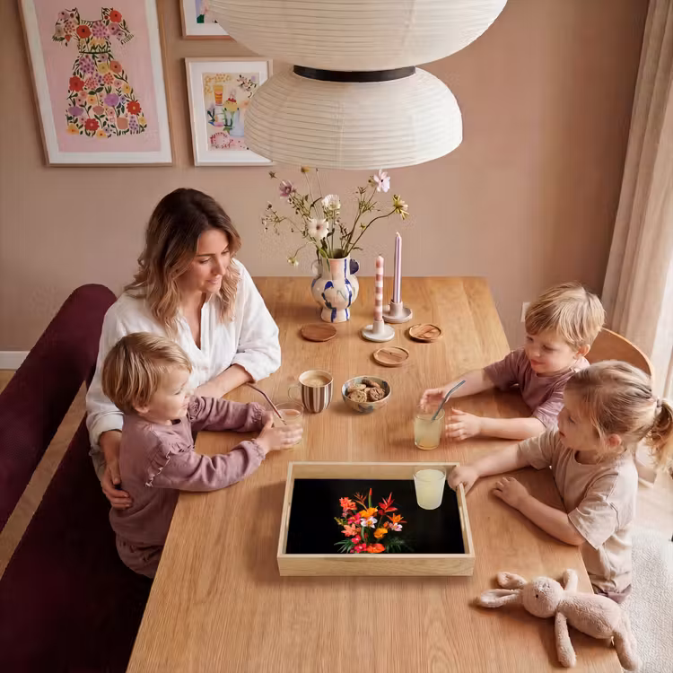 Boeket - Bloemen - Exotisch Dienblad Rechthoek middel -sfeer4