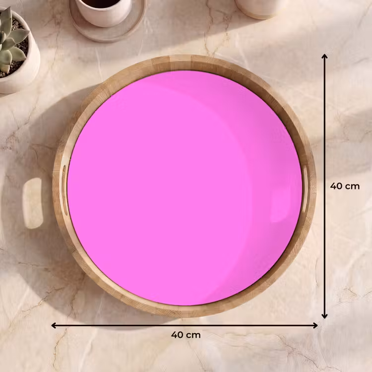 Bright - Orchid - Roze Dienblad Rond middel 914 -USP_Formaat