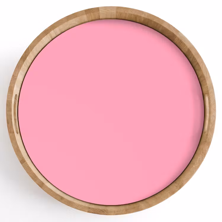 Bubblegum - Pink - Roze Dienblad Rond middel 914 -z3d_shopping