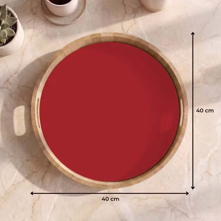 Burgundy - Wine - Rood Dienblad Rond middel 914 -USP_Formaat