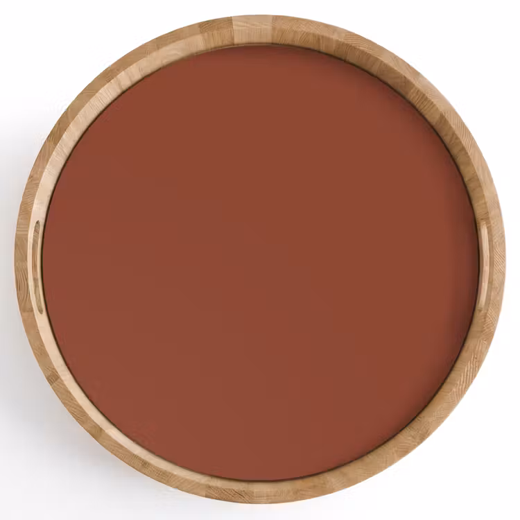Burnt - Mahogany - Terracotta Dienblad Rond middel 914 -z3d_shopping