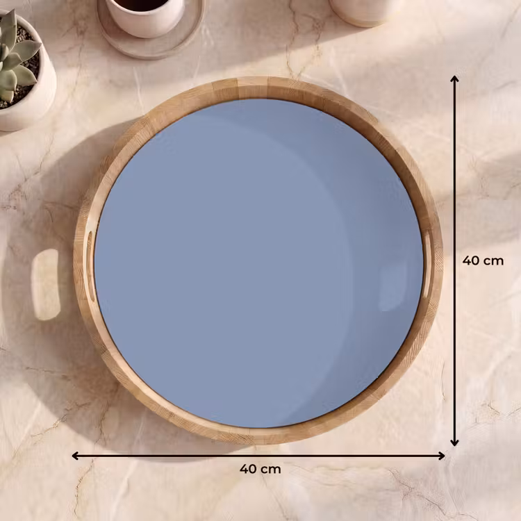 Canary - Champ - Blauw Dienblad Rond middel 914 -USP_Formaat