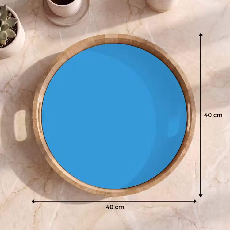 Cerulean - Breeze - Blauw Dienblad Rond middel 914 -USP_Formaat