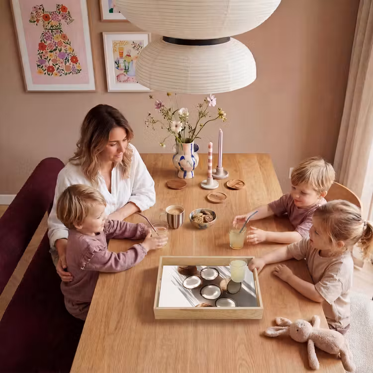Kokosnoten - Bruin - Shaduw Dienblad Rechthoek middel -sfeer4