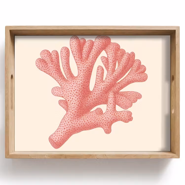 Koraal - Stipjes - Roze Dienblad Rechthoek middel -z3d_shopping