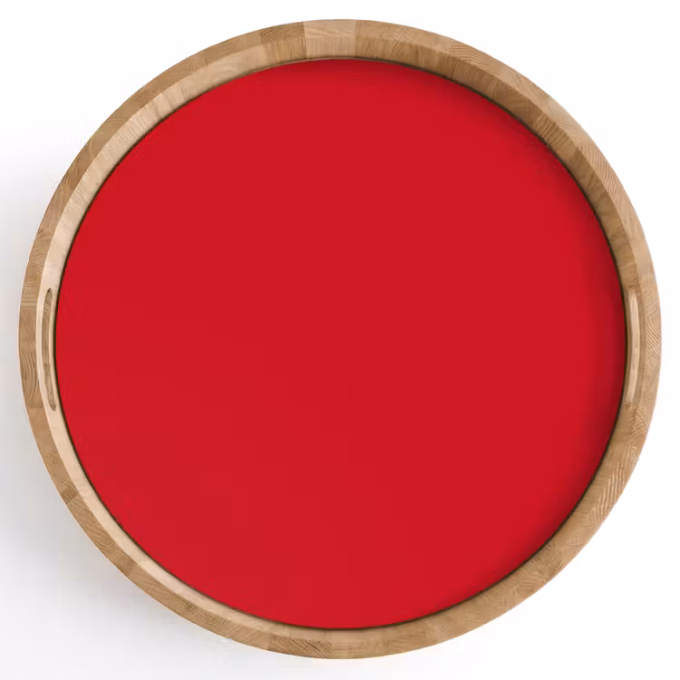 Crimson - Velvet - Rood Dienblad Rond middel 914 -z3d_shopping