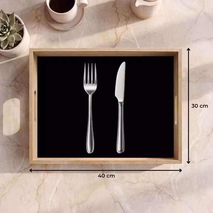 Bestek - Klassiek - Elegant Dienblad Rechthoek middel -USP_Formaat