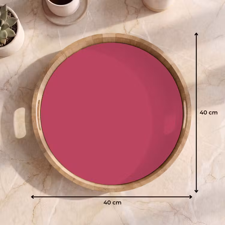 Deep - Berry - Rood Dienblad Rond middel 914 -USP_Formaat