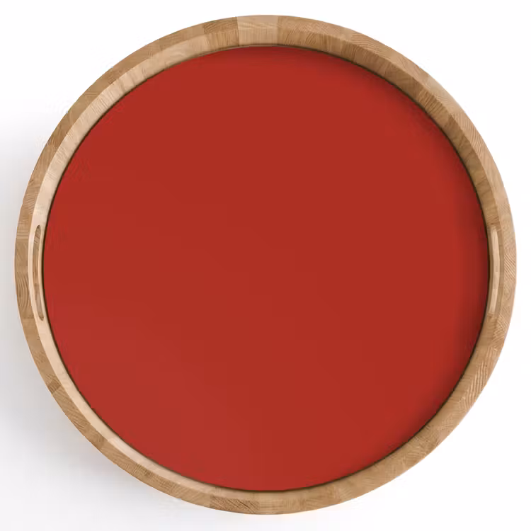 Deep - Crimson - Rood Dienblad Rond middel 914 -z3d_shopping