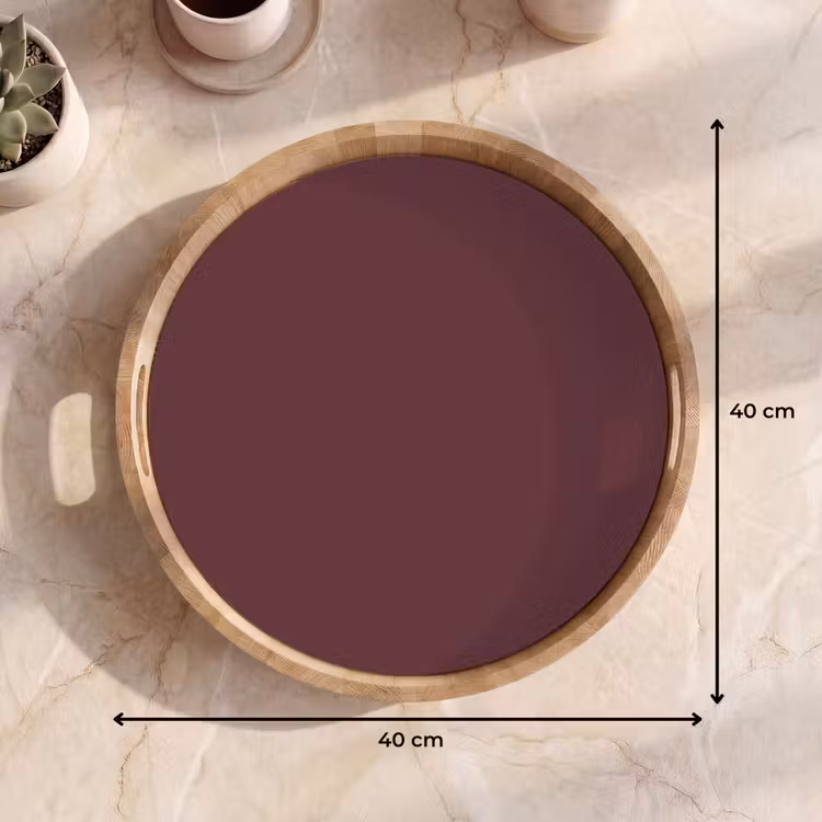 Dusty - Rose - Roze Dienblad Rond middel 914 -USP_Formaat