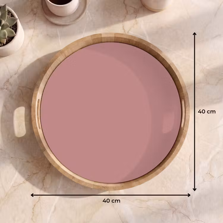 Dusty - Rose - Roze Dienblad Rond middel 914 -USP_Formaat