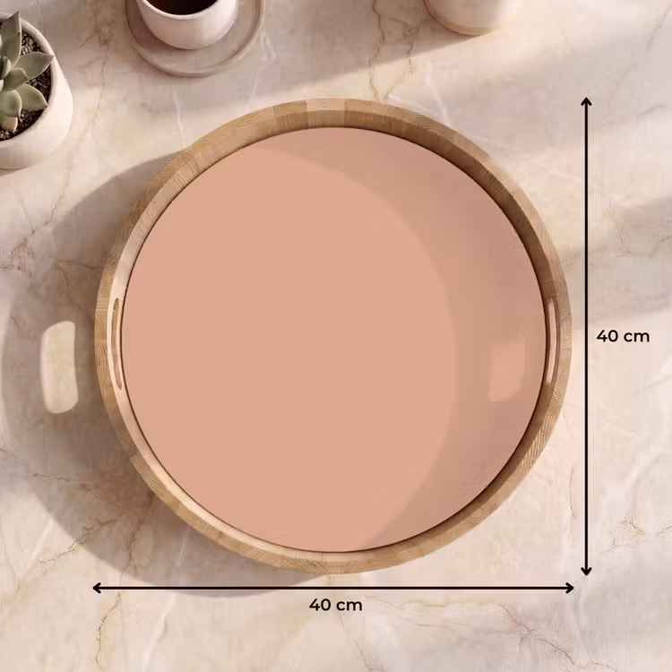 Dusty - Rose - Roze Dienblad Rond middel 914 -USP_Formaat