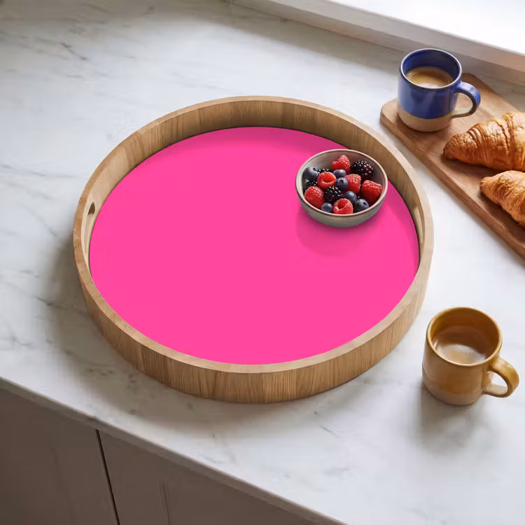 Electric - Magenta - Roze Dienblad Rond middel 914 -sfeer2