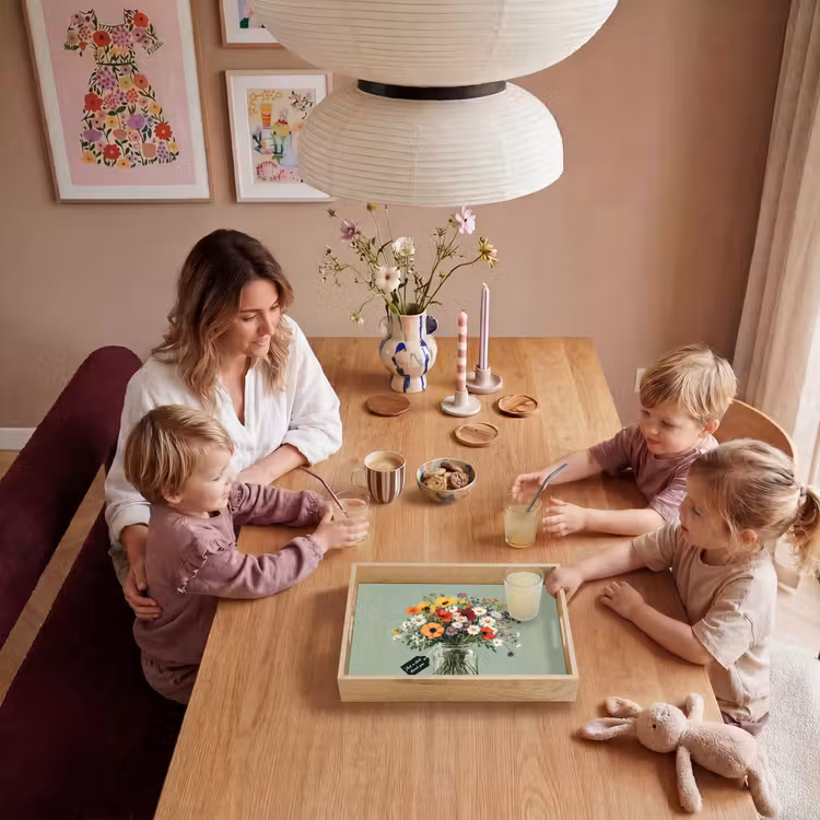 Bloemen - Vaas - Kaartje Dienblad Rechthoek middel -sfeer4