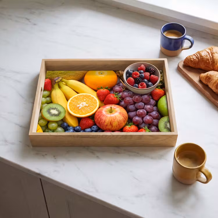 Eten - Fruit - Vers - Kleurrijk - Voeding Dienblad Rechthoek middel -sfeer2